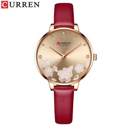 Women's Fashion Watches Quartz Watches for Women Genuine Leather Strap Wristwatch Waterproof  Quartz Watch for Women