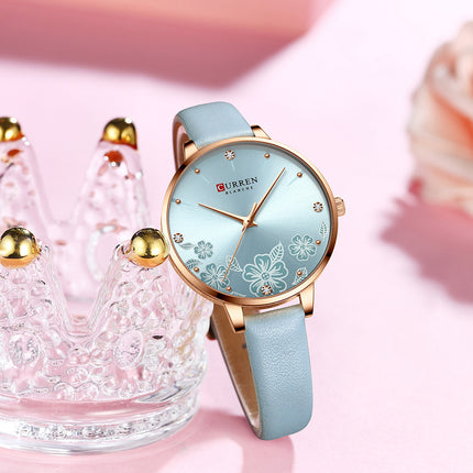 Women's Fashion Watches Quartz Watches for Women Genuine Leather Strap Wristwatch Waterproof  Quartz Watch for Women