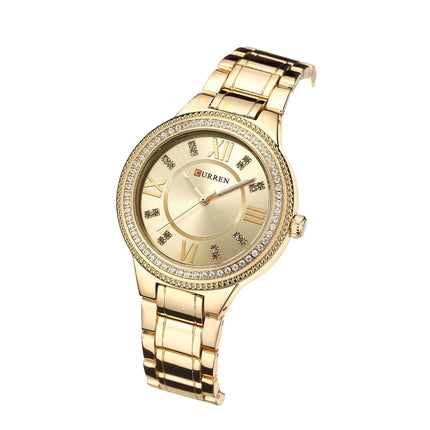 Women's Watches Fashion Women's Analog Diamonds Watches Stainless Steel Waterproof Quartz Watch for Women