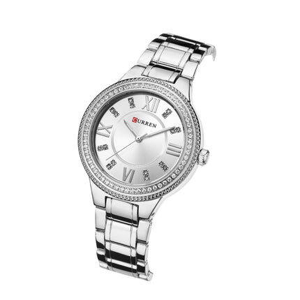 Women's Watches Fashion Women's Analog Diamonds Watches Stainless Steel Waterproof Quartz Watch for Women