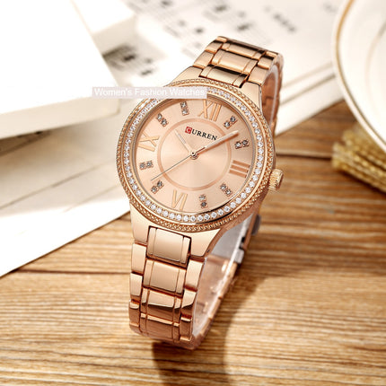 Women's Watches Fashion Women's Analog Diamonds Watches Stainless Steel Waterproof Quartz Watch for Women