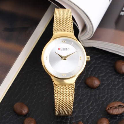 Women's Fashion Watches Stainless Steel Strap Quartz Waterproof  Watch for Women-R1