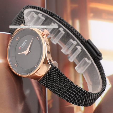 Women's Fashion Watches Stainless Steel Strap Quartz Waterproof  Watch for Women-R1