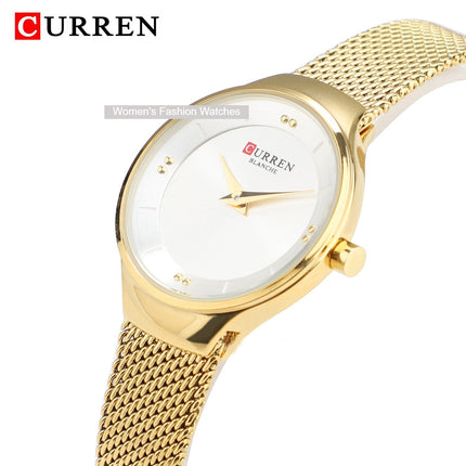 Women's Fashion Watches Stainless Steel Strap Quartz Waterproof  Watch for Women-R1