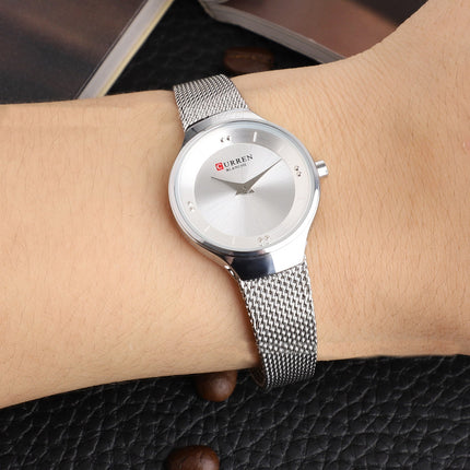 Women's Fashion Watches Stainless Steel Strap Quartz Waterproof  Watch for Women-R1