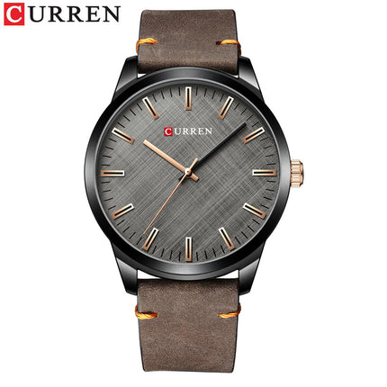 Men's Watches Fashion Waterproof Watch for Men Quartz With Genuine leather Strap Wristwatches