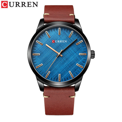 Men's Watches Fashion Waterproof Watch for Men Quartz With Genuine leather Strap Wristwatches