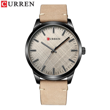 Men's Watches Fashion Waterproof Watch for Men Quartz With Genuine leather Strap Wristwatches