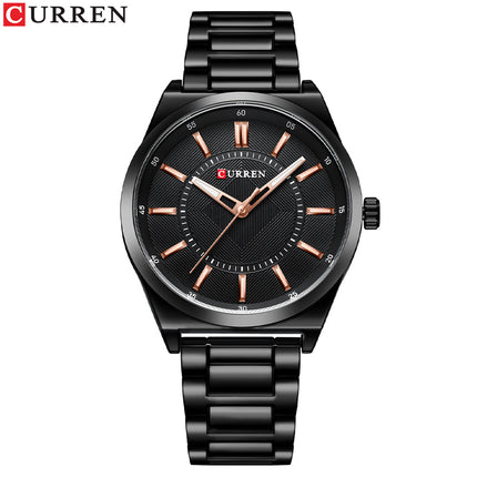 Men's Watches, Stainless Steel strap Watch for Men Male Waterproof Quartz Business wristwatches-V1