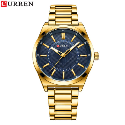 Men's Watches, Stainless Steel strap Watch for Men Male Waterproof Quartz Business wristwatches-V1