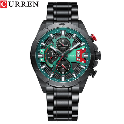 Men's Watches,  Waterproof Quartz Business Calendar wristwatches Stainless Steel Strap Watch for Men