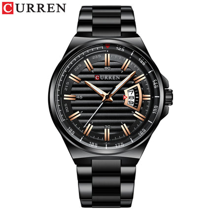 Men's Watches,  Waterproof Calendar Quartz wristwatches Stainless Steel Strap Watch for Men