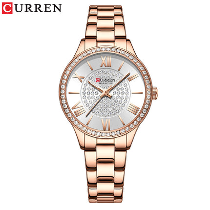 Women's Fashion Watches Stainless Steel Strap Quartz Waterproof  Watch for Women