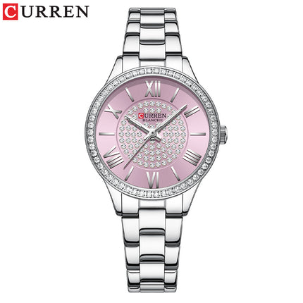 Women's Fashion Watches Stainless Steel Strap Quartz Waterproof  Watch for Women