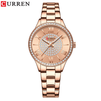 Women's Fashion Watches Stainless Steel Strap Quartz Waterproof  Watch for Women