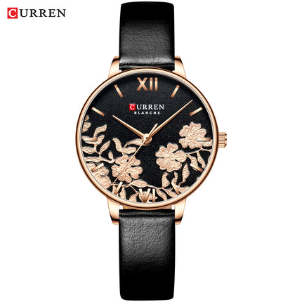 Women's Fashion Watches Leather Strap Quartz Waterproof  Watch for Women