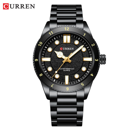 Men's Watches, Stainless Steel Strap Watch for Men Male Waterproof Quartz Business wristwatches