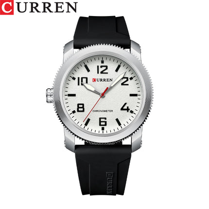 Men's Watches, Silica Gel Strap Watch for Men Male Waterproof Quartz wristwatches