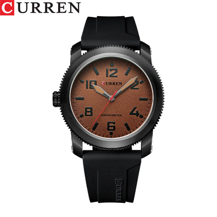 Men's Watches, Silica Gel Strap Watch for Men Male Waterproof Quartz wristwatches