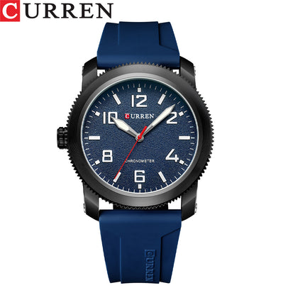 Men's Watches, Silica Gel Strap Watch for Men Male Waterproof Quartz wristwatches