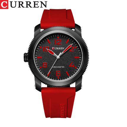 Men's Watches, Silica Gel Strap Watch for Men Male Waterproof Quartz wristwatches