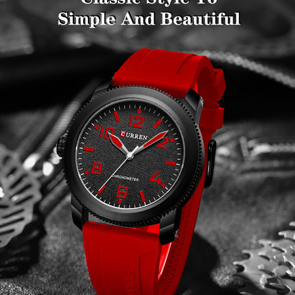 Men's Watches, Silica Gel Strap Watch for Men Male Waterproof Quartz wristwatches