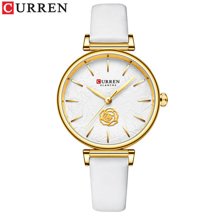 Women's Fashion Watches Leather Strap Quartz Waterproof  Watch for Women-M4