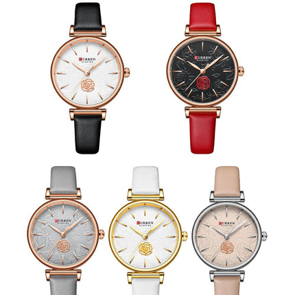 Women's Fashion Watches Leather Strap Quartz Waterproof  Watch for Women-M4