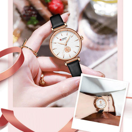 Women's Fashion Watches Leather Strap Quartz Waterproof  Watch for Women-M4