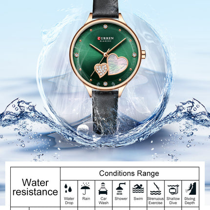 Women's Fashion Watches Leather Strap Quartz Waterproof  Watch for Women-A1