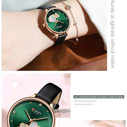 Women's Fashion Watches Leather Strap Quartz Waterproof  Watch for Women-A1