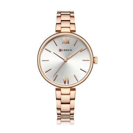 Women's Fashion Watches Stainless Steel Strap Quartz Waterproof  Watch for Women-A6