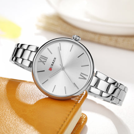 Women's Fashion Watches Stainless Steel Strap Quartz Waterproof  Watch for Women-A6