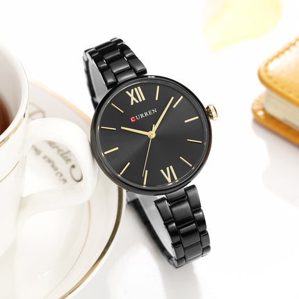 Women's Fashion Watches Stainless Steel Strap Quartz Waterproof  Watch for Women-A6