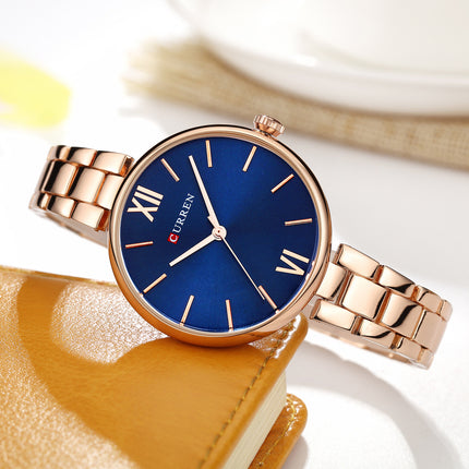 Women's Fashion Watches Stainless Steel Strap Quartz Waterproof  Watch for Women-A6