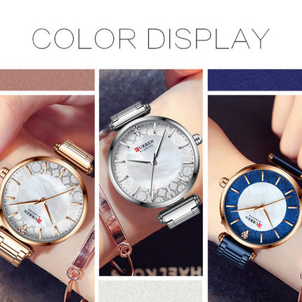 Women's Fashion Watches Stainless Steel Strap Quartz Waterproof  Watch for Women-A7