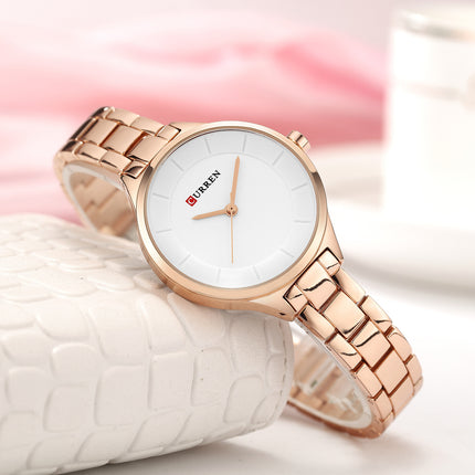 Women's Fashion Watches Stainless Steel Strap Quartz Waterproof  Watch for Women-B2