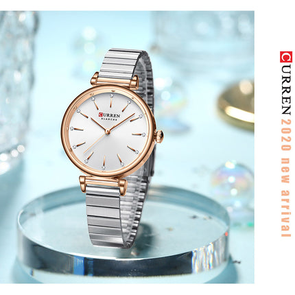 Women's Fashion Watches Stainless Steel Strap Quartz Waterproof  Watch for Women-E3