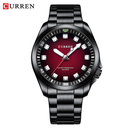 Men's Fashion Watches,  Stainless Steel Strap wristwatches Waterproof Quartz Business Watch for Men-E5