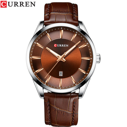 Men's Watches, Leather Strap Watch for Men Male Waterproof Quartz wristwatches