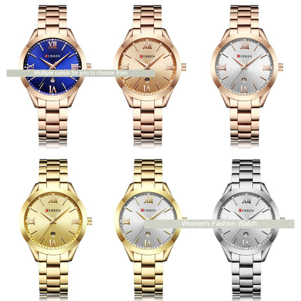 Women's Watches Fashion Watches Simple Analog Quartz Watch Female Waterproof Business Calendar Wristwatch