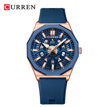 Men 's Watches Fashion Men's Quartz Waterproof Silicone Watches Business Casual Sport Design Wrist Watch for Men