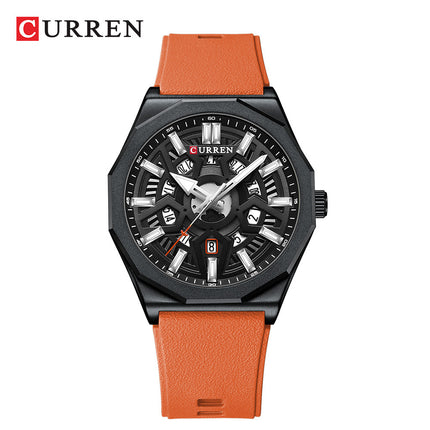 Men 's Watches Fashion Men's Quartz Waterproof Silicone Watches Business Casual Sport Design Wrist Watch for Men