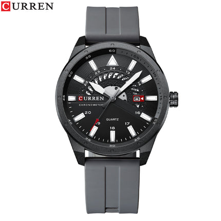 Classic Men's Watches Quartz Watch Waterproof Calendar Casual Business Wrist Watch Men's Silica Gel Band Watches