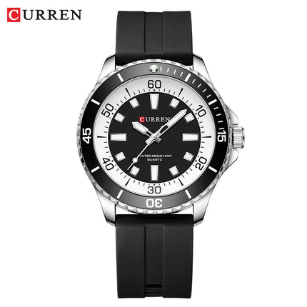 Men Watches Quartz Watch Waterproof Calendar Casual Business Wrist Watch Silica Gel Band Classic Men's Watches