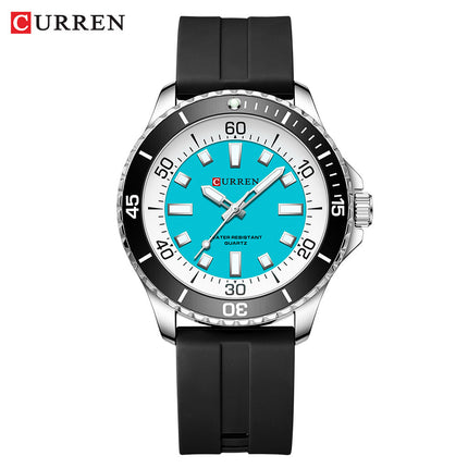 Men Watches Quartz Watch Waterproof Calendar Casual Business Wrist Watch Silica Gel Band Classic Men's Watches