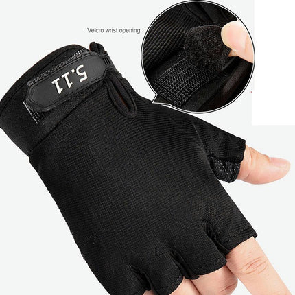 Men Women Half Finger Driving Gloves Breathable Lightweight Anti-slip Fingerless Bicycle Riding Gloves