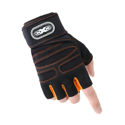 Half Finger Mountain Road Bicycle Riding Gloves Anti-slip Shock Absorbing Padded Breathable Gloves Mens Womens