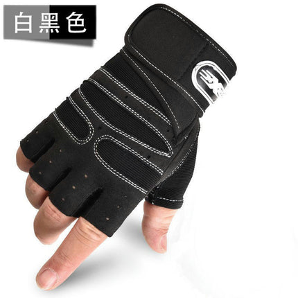 Half Finger Mountain Road Bicycle Riding Gloves Anti-slip Shock Absorbing Padded Breathable Gloves Mens Womens