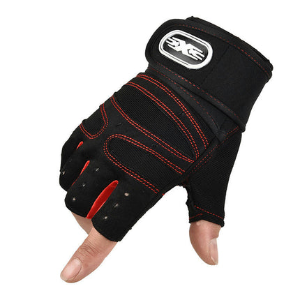 Half Finger Mountain Road Bicycle Riding Gloves Anti-slip Shock Absorbing Padded Breathable Gloves Mens Womens